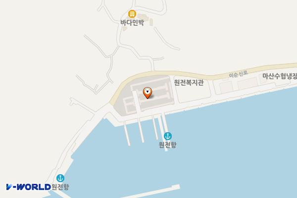 원전마을 공영주차장 위치 지도 — 경상남도 창원시 마산합포구 구산면 심리 22-6