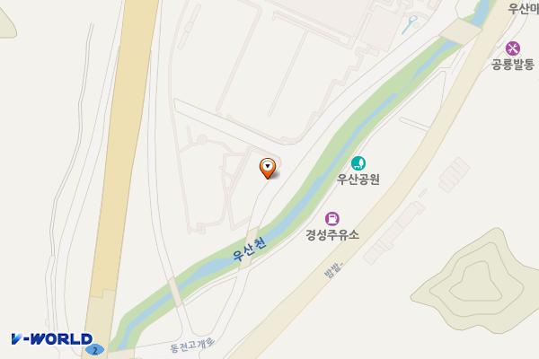 마산덴소공원 공영주차장 위치 지도 — 경상남도 창원시 마산합포구 동전고개로 539
