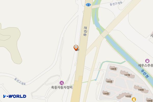 우산동 공영주차장 위치 지도 — 경상남도 창원시 마산합포구 우산동 437