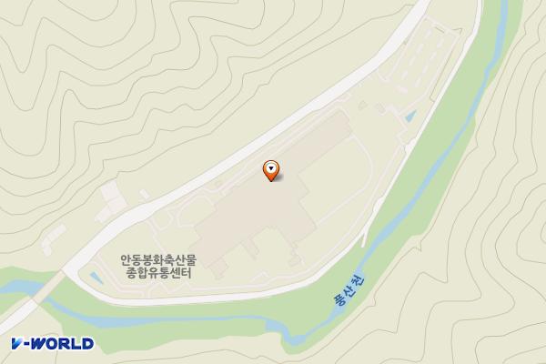 안동축산물종합유통센터 위치 지도 — 경상북도 안동시 서후면 죽전길 222