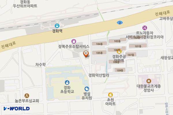 경화공영주차장(경화주공옆) 위치 지도 — 경상남도 창원시 진해구 경화동 864-3