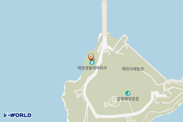 해양공원관리소 위치 지도 — 경상남도 창원시 진해구 명동로 62