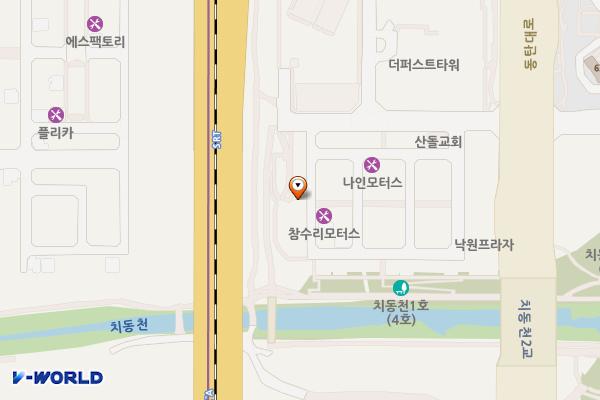 근린공원4호 공영 주차장 위치 지도 — 경기도 화성시 영천동 425-37