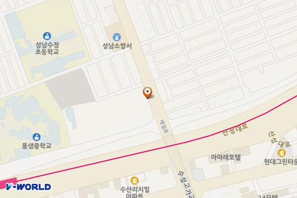 수진제2공영주차장 위치 지도 — 경기도 성남시 수정구 제일로 99