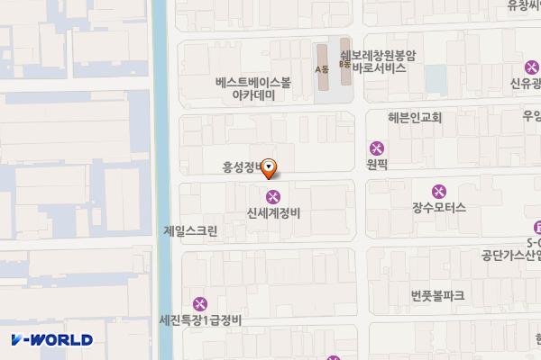 봉암공단 공영주차장 A 위치 지도 — 경상남도 창원시 마산회원구 봉암동 659