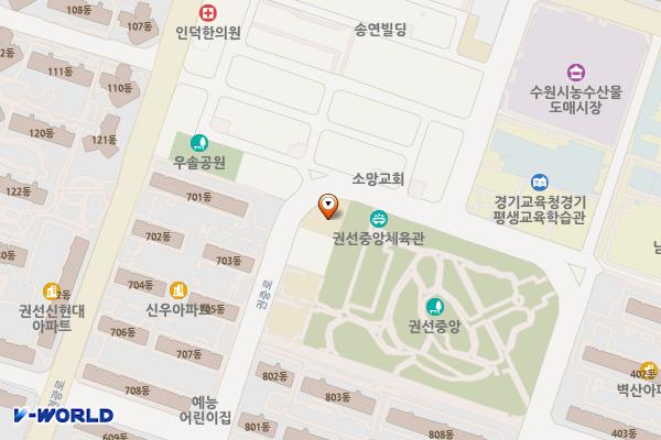 수원남부경찰서 곡선지구대 위치 지도 — 경기도 수원시 권선구 권중로 77