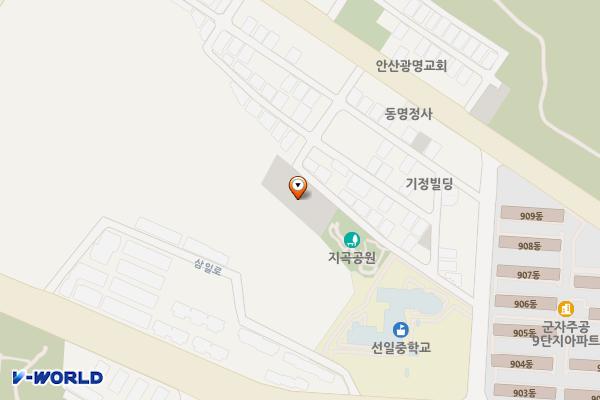 선부동 28호 공영주차장 위치 지도 — 경기도 안산시 단원구 선부동 산151-12