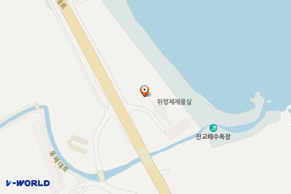 해난어업인위령탑주차장 위치 지도 — 강원특별자치도 양양군 현북면 잔교리 4-14