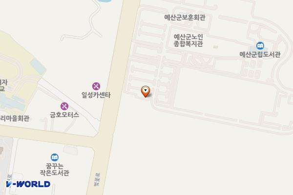예산군노인종합복지관 위치 지도 — 충청남도 예산군 예산읍 벚꽃로 214