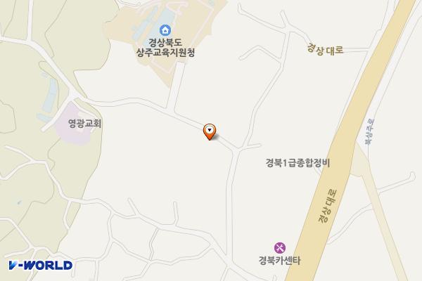 상주시장애인종합복지관 위치 지도 — 경상북도 상주시 만산8길 11