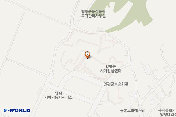 양평군종합사회복지관 위치 지도 — 경기도 양평군 양평읍 중앙로111번길 34
