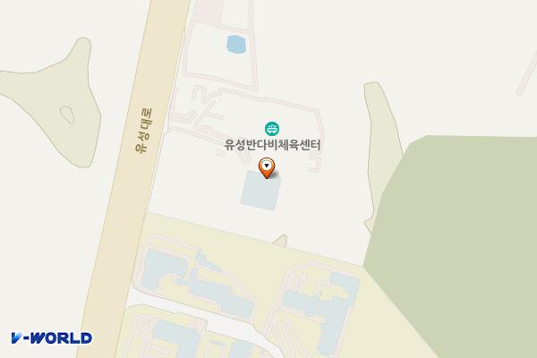 유성반다비체육센터 위치 지도 — 대전광역시 유성구 유성대로 976