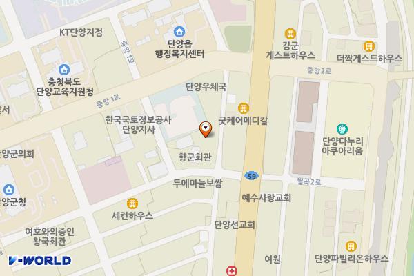 단양장애인복지관 위치 지도 — 충청북도 단양군 단양읍 별곡5길 5
