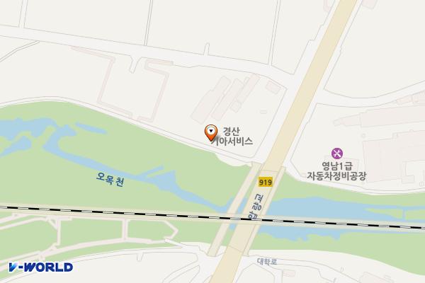 기아오토큐 경산서비스 위치 지도 — 경상북도 경산시 압량읍 대학로 511