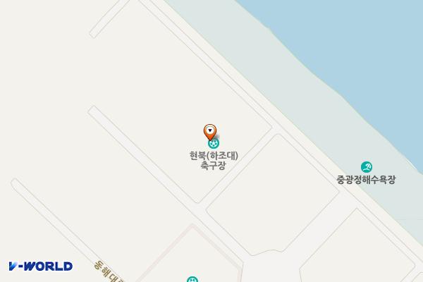 중광정리 공영주차장 위치 지도 — 강원특별자치도 양양군 현북면 중광정리 504