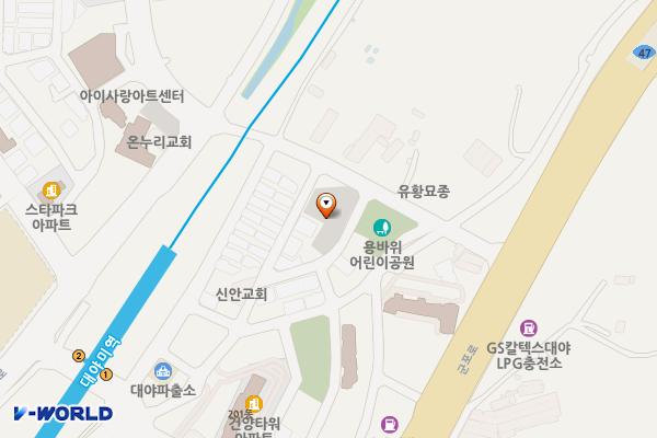 대야5 공영주차장 위치 지도 — 경기도 군포시 대야미동 649-1