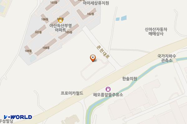 득산동 공영주차장 위치 지도 — 충청남도 아산시 득산동 389