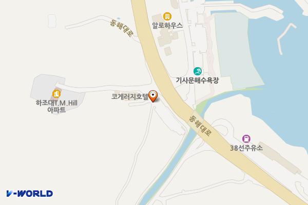 기사문해변 전용 노외주차장 위치 지도 — 강원특별자치도 양양군 현북면 기사문리 141-3외 11필지