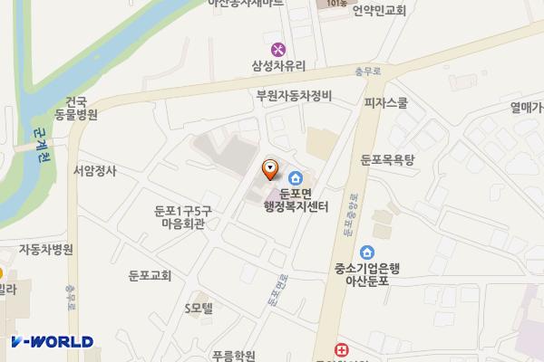 둔포면 둔포리 공영주차장 위치 지도 — 충청남도 아산시 둔포면 둔포리 458-16
