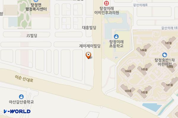 탕정 지중해마을 주차타워 위치 지도 — 충청남도 아산시 탕정면 명암리 946-2
