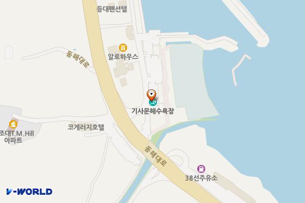 기사문해수욕장주차장 위치 지도 — 강원특별자치도 양양군 현북면 기사문리 89-37