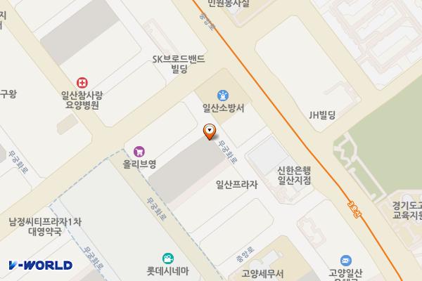 장항 제1공영주차장 위치 지도 — 경기도 고양시 일산동구 무궁화로 32-19
