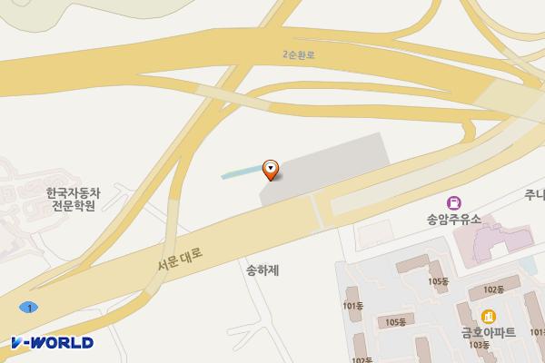 효덕IC 공영주차장 위치 지도 — 전남광주통합특별시 남구 송하동 29-2
