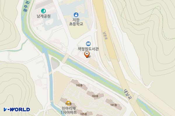 내남동 공영주차장 위치 지도 — 전남광주통합특별시 동구 내남동 898