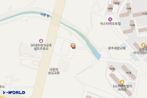 Y마트 물류도매유통센터 위치 지도 — 전남광주통합특별시 서구 서광주로 28