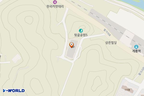 계룡역 공영주차장 위치 지도 — 충청남도 계룡시 두마면 두계리 134-1