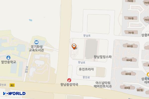향남환승터미널주차장 위치 지도 — 경기도 화성시 향남읍 행정리 472-1