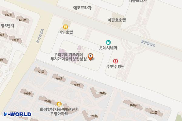 하길리 공영주차장 위치 지도 — 경기도 화성시 향남읍 하길리 1471-1