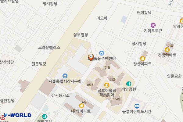 강서경찰서 위치 지도 — 서울특별시 강서구 화곡로 308