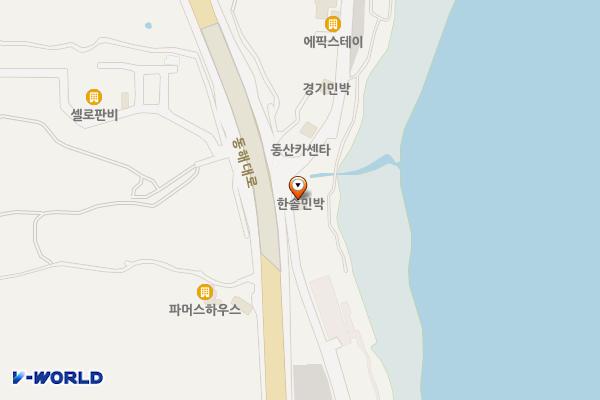 해양종합레포츠센터 주차장 위치 지도 — 강원특별자치도 양양군 현남면 두리 10-4