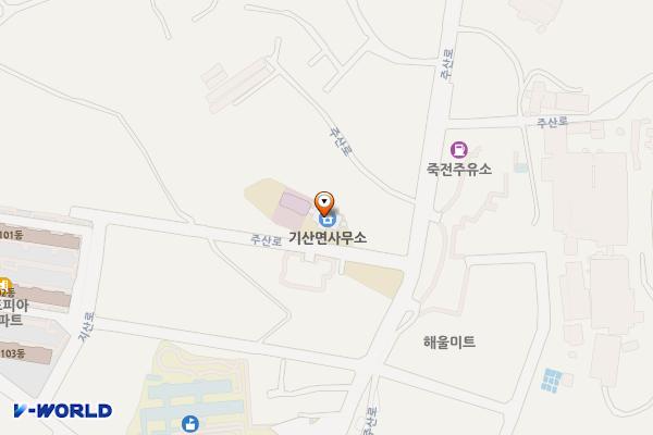 기산면사무소 위치 지도 — 경상북도 칠곡군 기산면 주산로 1213