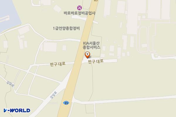 기아오토큐 서울산종합서비스 위치 지도 — 울산광역시 울주군 삼남읍 반구대로 322-3