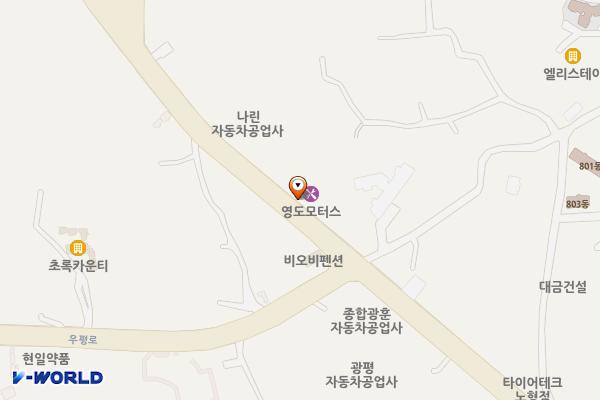 기아오토큐 서제주서비스 위치 지도 — 제주특별자치도 제주시 오광로 193