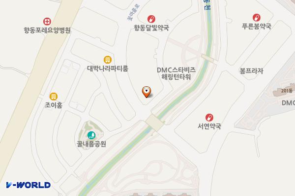 향동 제1공영주차장 위치 지도 — 경기도 고양시 덕양구 향동동 476