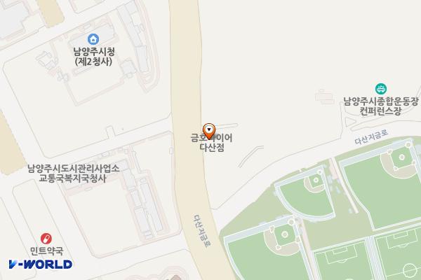 다산신도시 주유소 위치 지도 — 경기도 남양주시 다산동 6207