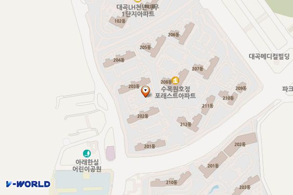 열경의료재단허병원 위치 지도 — 대구광역시 달서구 학산로 121