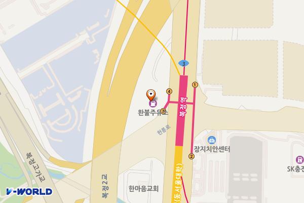 완불주유소 위치 지도 — 서울특별시 송파구 송파대로 3