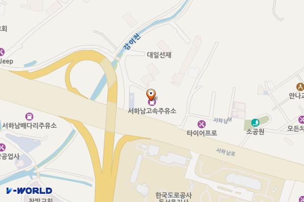 SK엔크린 서하남고속주유소 위치 지도 — 경기 하남시 서하남로 77