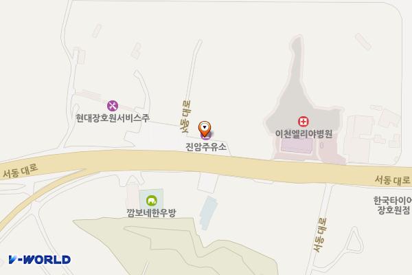 진암주유소 위치 지도 — 경기 이천시 서동대로 8777  (장호원읍)