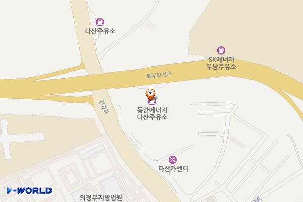 ㈜동안에너지 다산 위치 지도 — 경기 남양주시 북부간선로 214  (지금동)