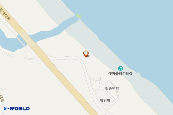 갯마을해수욕장주차장 위치 지도 — 강원특별자치도 양양군 현남면 남애리 600-14