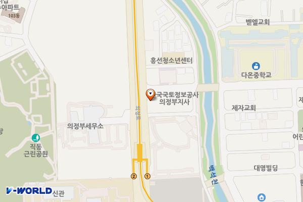 SK의정부주유소 위치 지도 — 경기 의정부시 의정로 82 (의정부동)
