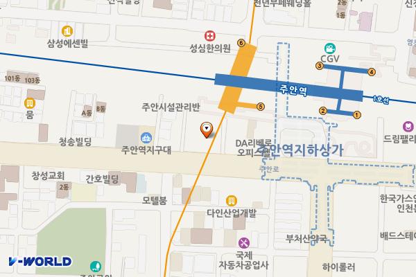주안역LPG충전소 위치 지도 — 인천광역시 미추홀구 주안동 239-1 주안역LPG충전소