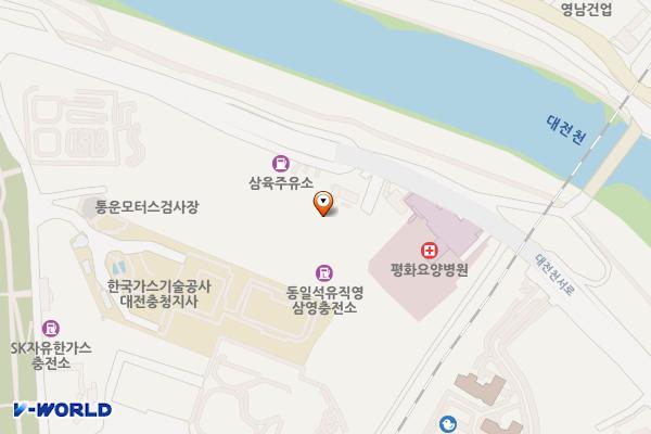 삼영충전소 위치 지도 — 대전광역시 중구 대전천서로 749-1