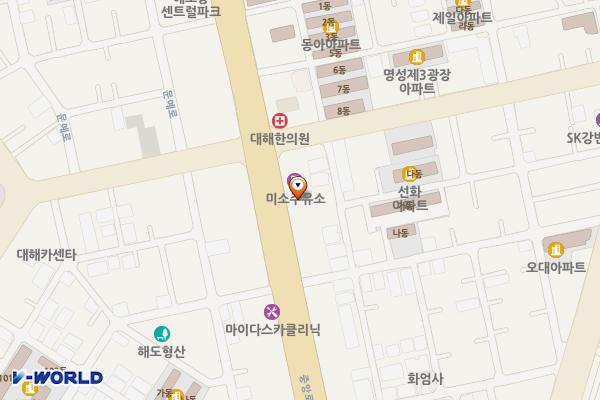 미소주유소(舊 V2010) 위치 지도 — 경북 포항시 남구 해도동 96-3