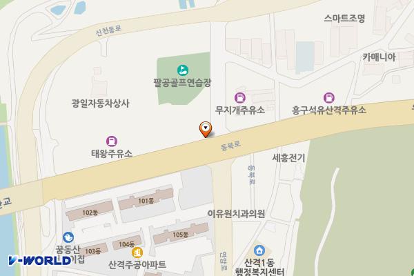 맘모스주유소 위치 지도 — 대구 북구 동북로 21